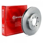 Передний не оригинальный тормозной диск Ford Focus 1 производство Brembo